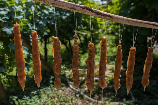 Armenian Sujukh (Churchkhela): The Walnut-and-Grape Sweet